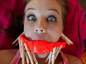 Capri - Hot redhead slut gets tied up and fucked up!