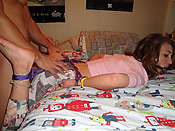 Kasey Chase - Young slut getting roped and punished by the mean cock