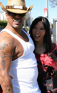 Tia Ling - Tia sucks off a huge black cock