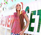 Veronica - Skinny blonde teen Veronica teases huge black cock