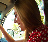 Veronica - Skinny blonde teen Veronica teases huge black cock