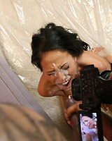  Veronica - Cute petite slut gets a huge facial