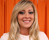 Carmen Kinsley - Sexy blonde Carmen blowjob on sofa