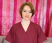 Faith Daniels - Slutty brunette Faith Daniels rides cock on sofa