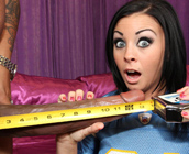 Jackie Daniels - Cute sweet teen gets pounded by BIG BLACK COCK!