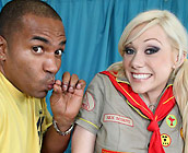 Samantha Sin - Trashy slut Samantha fucks a huge black cock