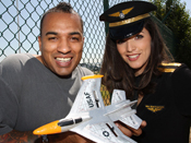 Aries Knightly - Sexy stewardess gets fucked by huge cock!