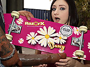 Violet Monroe - Tight girl dealing with a monster black schlong