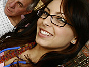 Danni Cole - Young slut volunteers her tight pussy down at the old perverts retirement home