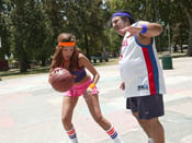 Isis Taylor - Isis plays ball with Ron Jeremy in the bedroom.