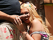  Parker Page - Excited girl blows a jurassic cock and loves it