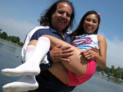 Cali Lee - Ron Jeremy tears teen twat while Hot Busty MILF gets disgraced!