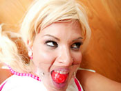 Capri - Fine Ass chick Gets Gagged while Dude fucks his ex on camera!