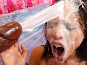  Jessica & Crystal - 2 nasty bitches get a massive cum load & hot little city worker gets pounded by 14 inch cock.