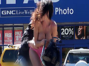  Pink Tube Top Gets Tipped - Pink Tube Top Gets Tipped