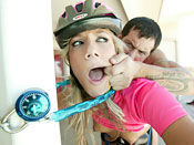 Kara Novack - Biker bitch gets tied, gagged and fucked hardcore!