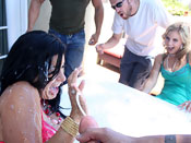 Angelica Raven  - Nasty btiches get massive load!