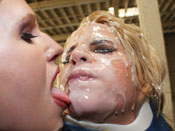 Madison James - Cute blonde slut gets cum disgraced while tied up!