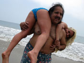  Addison Cain - Sexy beach slut Addison gets fucked by a Jurassic Cock!