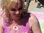 Liz Black - Enthusiastic slut receiving mean degrading facials