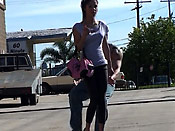 Skinny Girl In Leggings Sharked - Skinny Girl In Leggings Sharked