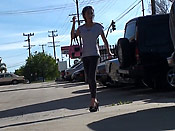 Skinny Girl In Leggings Sharked - Skinny Girl In Leggings Sharked