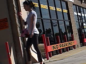 Skinny Girl In Leggings Sharked - Skinny Girl In Leggings Sharked