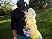 Rebecca Blue - Young slut playing with an old horny geezer