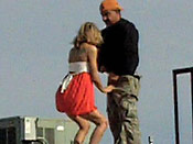Rooftop blowjob from a real skank - Rooftop blowjob from a real skank