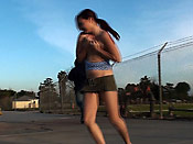 Rooftop blowjob from a real skank - Rooftop blowjob from a real skank