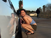 Rooftop blowjob from a real skank - Rooftop blowjob from a real skank