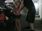 Junk in the trunk - Stupid girl fucking in a parking lot