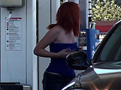 Pump 8 Please - Stupid girl gets sharked on the gas station
