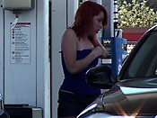 Pump 8 Please - Stupid girl gets sharked on the gas station