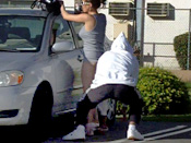 BurgerJoint Embarrassment  - Girls sharked, stripped and pantsed in public!