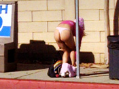 BurgerJoint Embarrassment  - Girls sharked, stripped and pantsed in public!