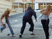 BurgerJoint Embarrassment  - Girls sharked, stripped and pantsed in public!