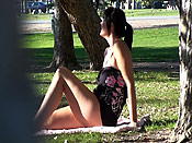 Brunette bitch tanning - Brunette bitch tanning