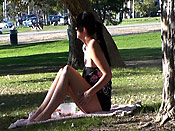 Brunette bitch tanning - Brunette bitch tanning