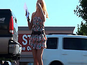 Busty blonde sharking - Busty blonde sharking