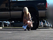 Busty blonde sharking - Busty blonde sharking