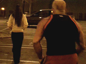 Dogwalker´s Double D´s! - Girls sharked, stripped and pantsed in public!