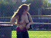 Dogwalker´s Double D´s! - Girls sharked, stripped and pantsed in public!