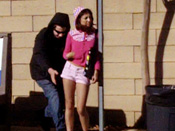 Dogwalker´s Double D´s! - Girls sharked, stripped and pantsed in public!