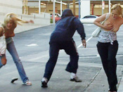 Dogwalker´s Double D´s! - Girls sharked, stripped and pantsed in public!