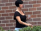 Busty babe sharked in public - Busty babe sharked in public