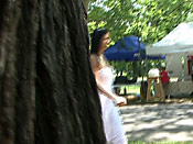 Dress fail - Dumb girl sharked in the park