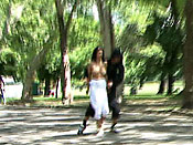 Dress fail - Dumb girl sharked in the park