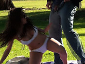 Sunbathing hottie cock surprise - Sunbathing hottie cock surprise