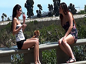 Two brunette bitches sharked - Two brunette bitches sharked